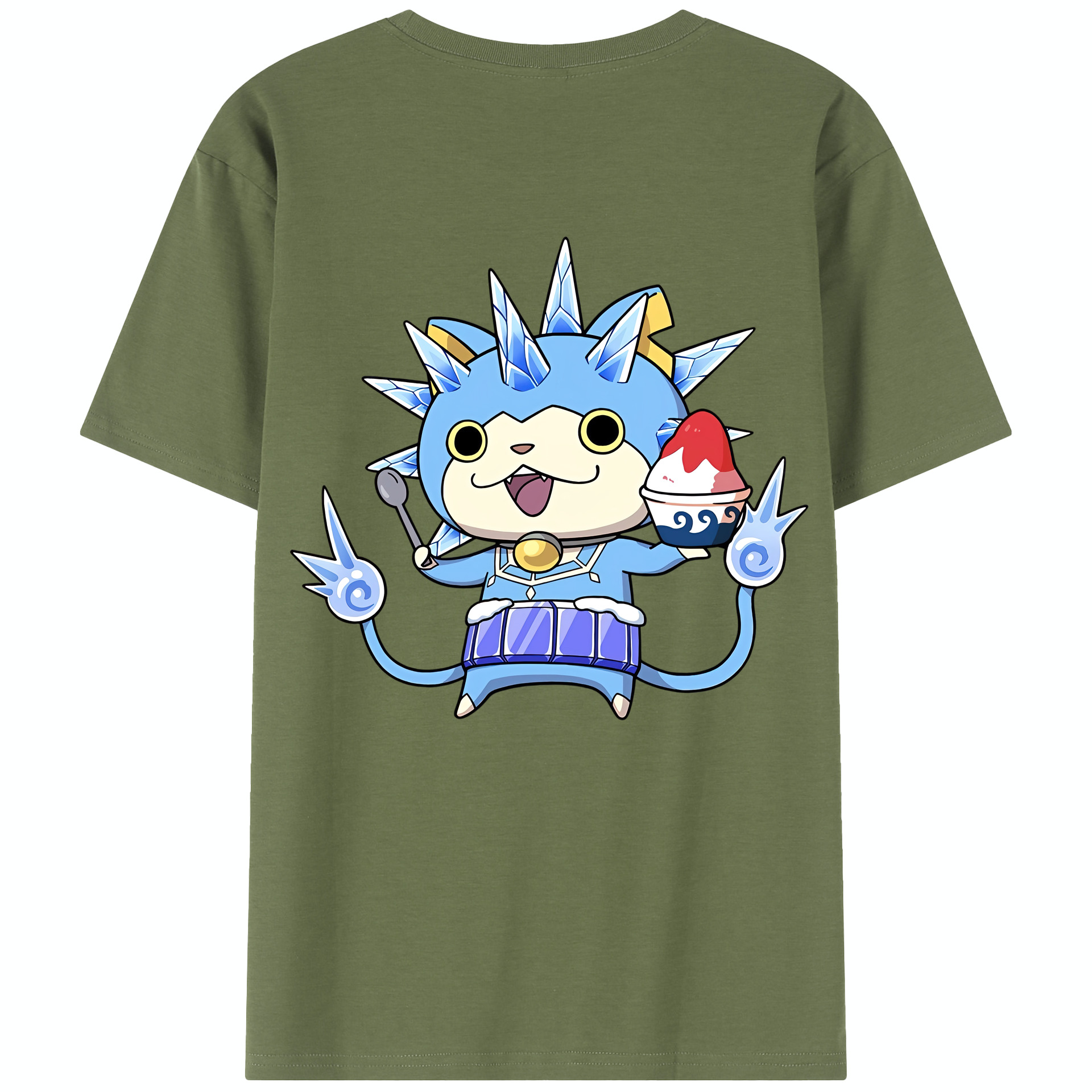 （画像用） 妖怪ウォッチ Yo-kai Watch 綿100％半袖Tシャツ（背面プリント）